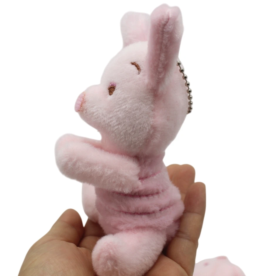 1piece Disney Kawaii Pooh Bear Piglet Cute Sleepy Series Plush Keychain Pendant Cartoon Plush Doll Toy Christmas tree ornament