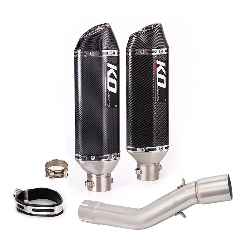 

Выхлопная труба Voge LX500R для всех лет, выхлопная труба для мотоцикла, слипоны 51 мм, соединительная трубка средней длины, глушитель, съемный глушитель