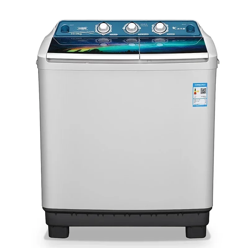 Semi-automatic 10kg double barrel double cylinder 12KG household-large capacity 20kg commercial small household appliances