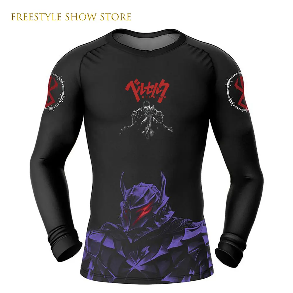 

Anime Berserk 3d Printed Men's Compression Shirt Long/short Sleeve Quick Dry Sweat-absorbent Breathable T-shirt Gym Athletic Top