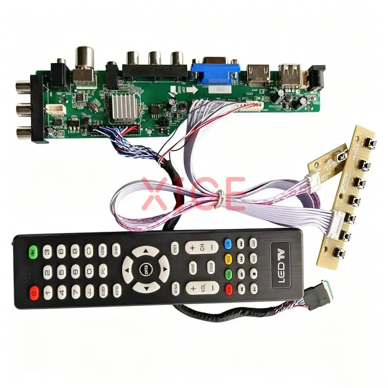 

For N156B6 N156BGE BT156GW02 BT156GW01 Controller Board Kit DIY 40-Pin LVDS HDMI/VGA/AV/USB/DVB 1366x768 Laptop Screen 1366*768
