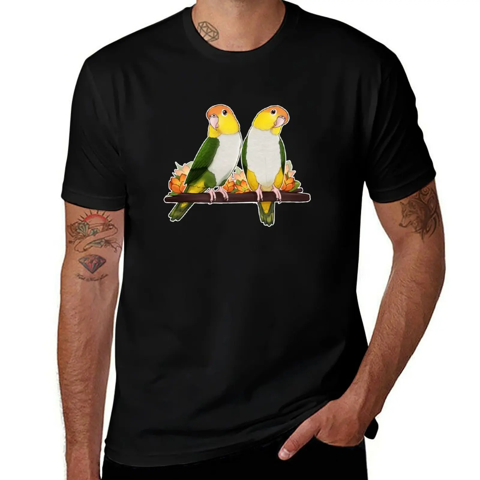 

Cute Caique Parrots T-Shirt basketball graphic tees shirts graphic sweat shirts, men