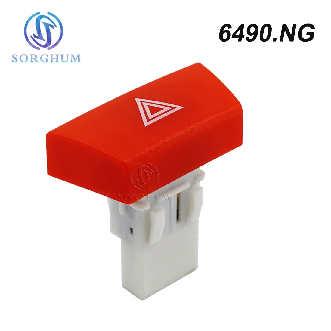 SORGHUM New Hazard Warning Light Switch Emergency Button 6490.NG 6490NG For Citroen C1 Peugeot 107 2005-2014 Car Accessories