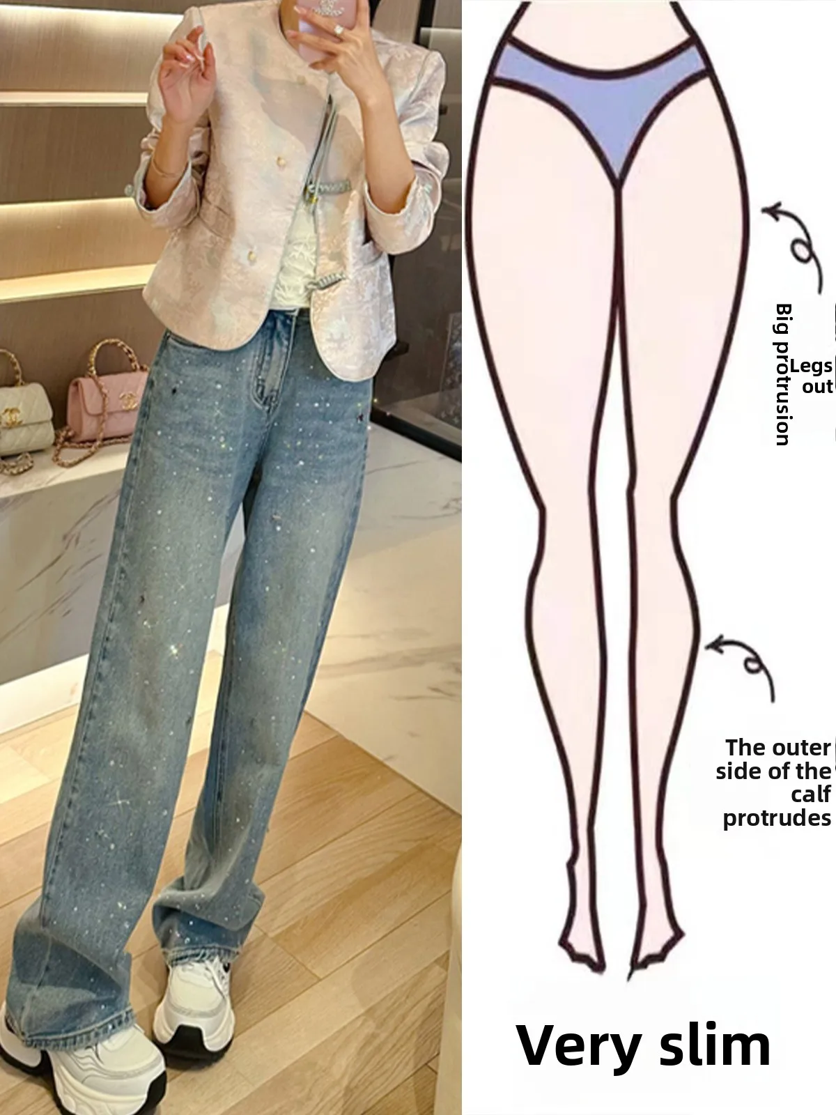 

High Waist Wide Leg Jeans Women's Summer Faion Straight Cut Pants Casual Versatile Long Trousers for orter Ladies