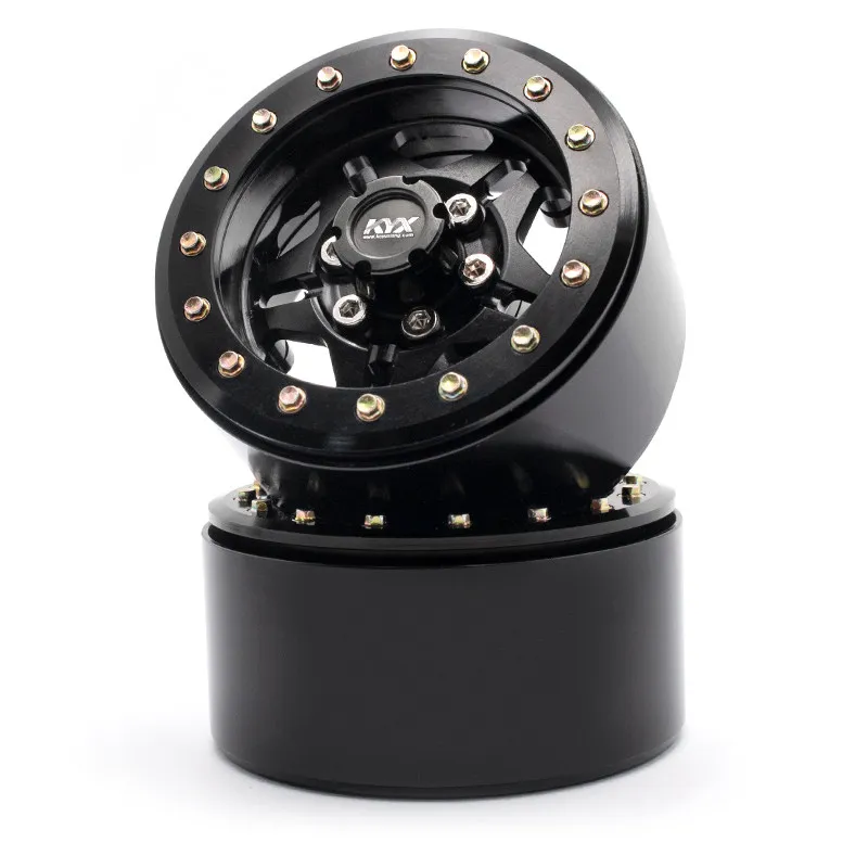 KYX simulation model climbing car 1.9 metal wheel hub SCX10 DIY modification non stick tire wheel