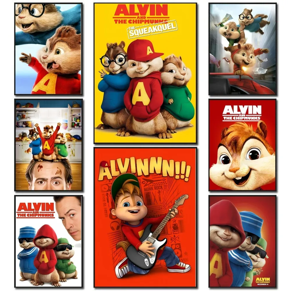 1PC Alvin And The Chipmunks Poster Paper Print Home Living Room Bedroom Entrance Bar Restaurant Cafe Art Painting Decoration