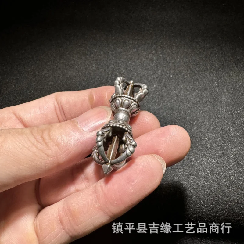 Five-Pronged Tibetan Style Collectible Antique Imitation Vintage Ordinary Craft Vajra Iron