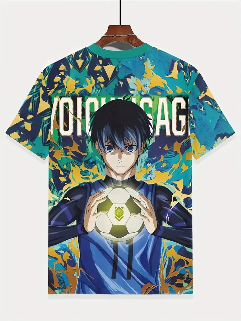 

Jersey Japanese Cartoon Blue Lock Anime 3d Print Tshirts Tees Summer 2025 New Fashion Children's Daily T-shirt Casual Sports Top