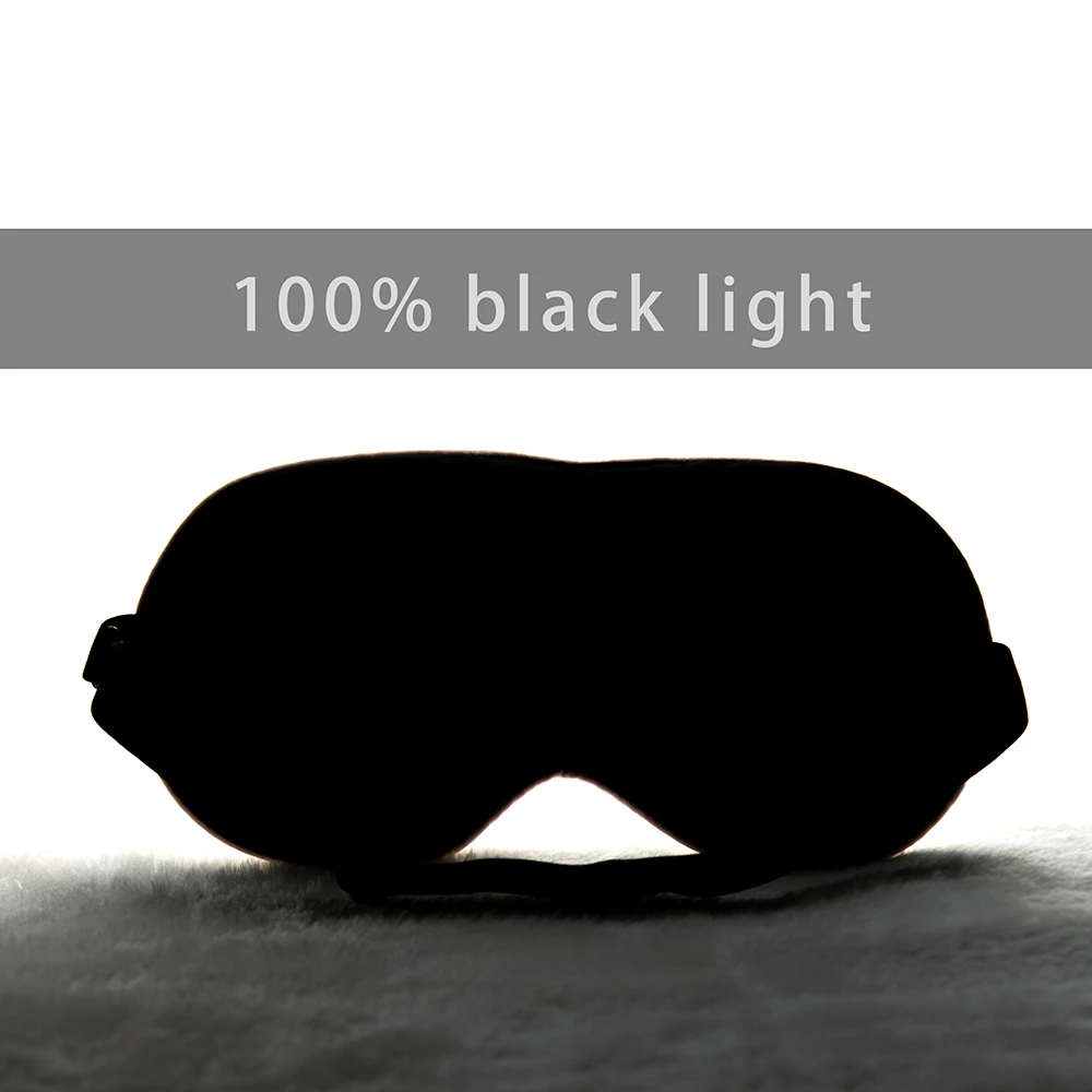 MisShow Slaapoogmasker 100% natuurlijke moerbeizijde Slaapmasker Gladde zachte oogafdekking met elastische verstelbare band Blinddoek