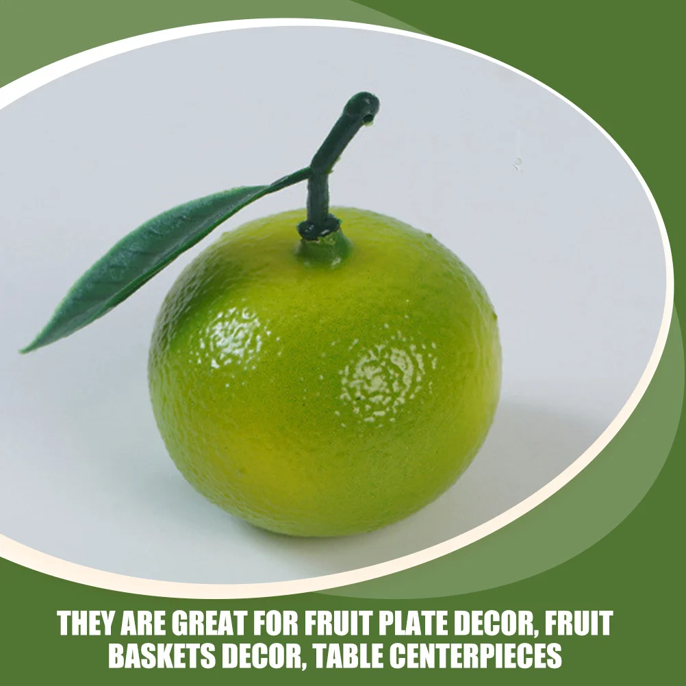

6Pcs Simulated Oranges Lifelike Foams Fruits for Restaurant Display Decorative Plate Basket Ornament Photography Props Home