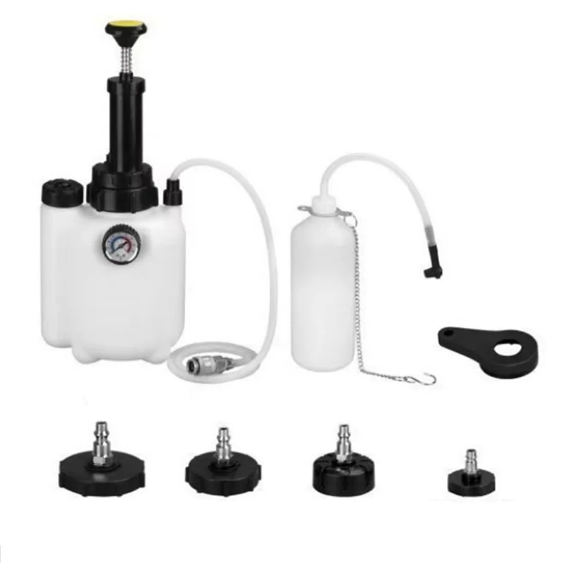 

AASS-3L Car Brake Fluid Bottle Vacuum Pump Pressure Bleeding Changer Vacuum Pump Manual Car Brake Bleeder Kit With1l Oil Bottle