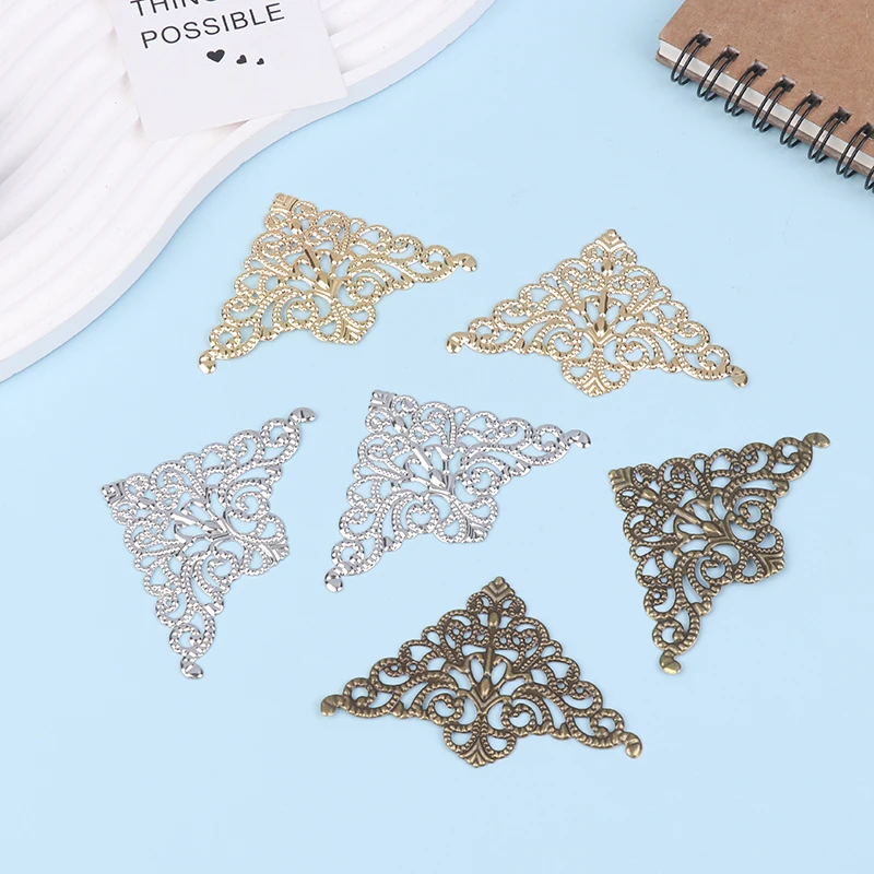 10Pcs Metal Decorative Corner Cover Edge Protector For Book Scrapbook Photo Album Frame Jewelry Chest Gift Wine Wooden Box Case