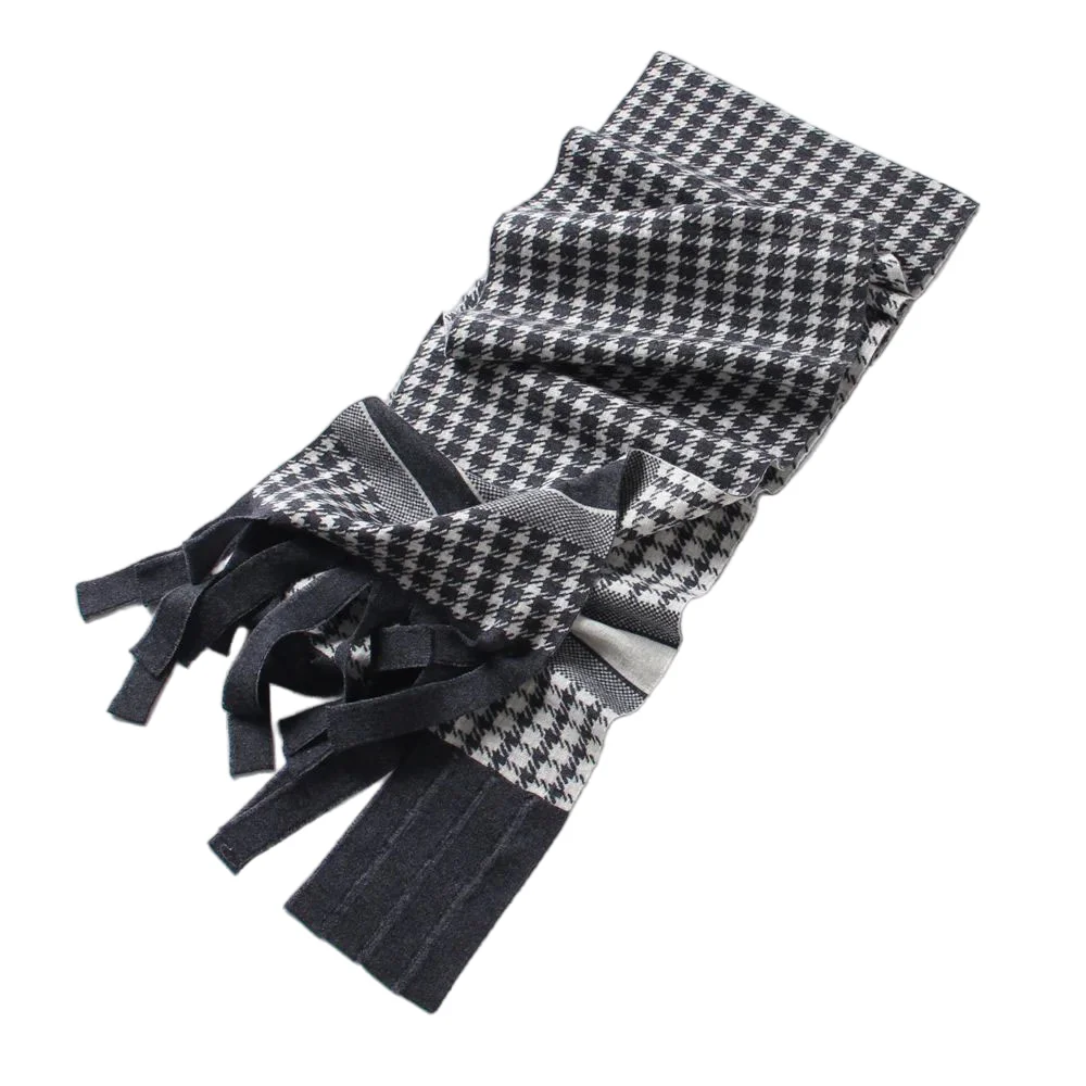 Scarf Women 100% Sheep Wool Plaid Winter Thick Soft Warm Cashmere Feel Large Scarves for Evening Dresses Travel Office