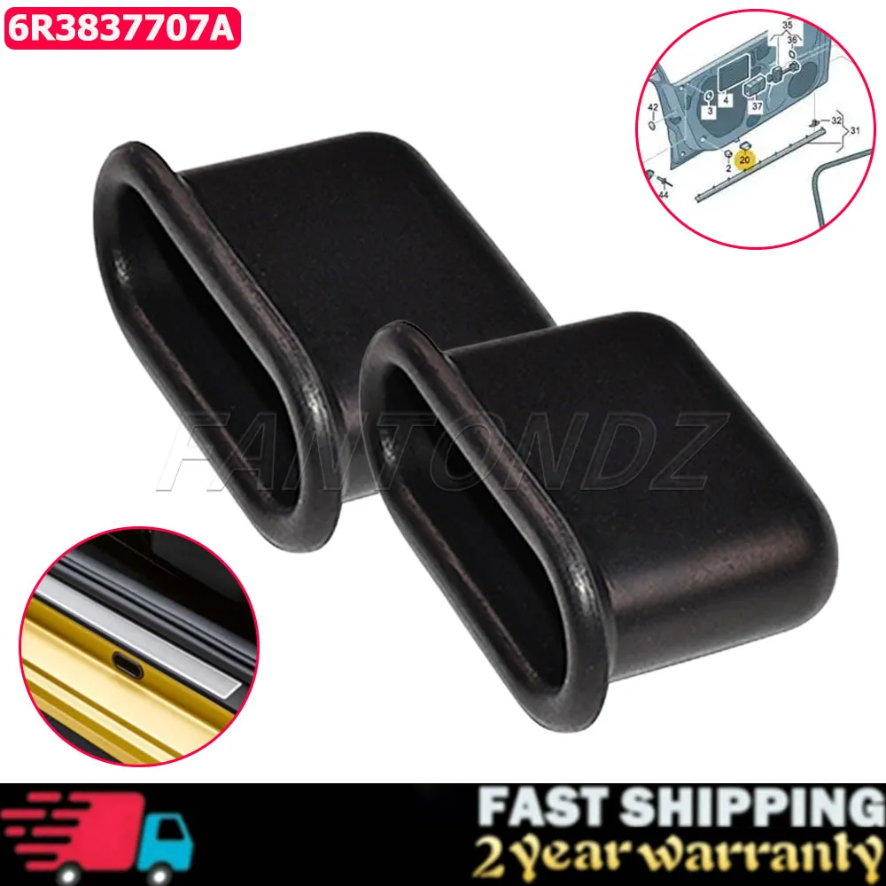 

1Pair Door Shut Locator Grommet For VW Polo Up! Seat Mii Skoda Citigo 6R3837707A Door Seal Grommet Lower Door Locating Pin