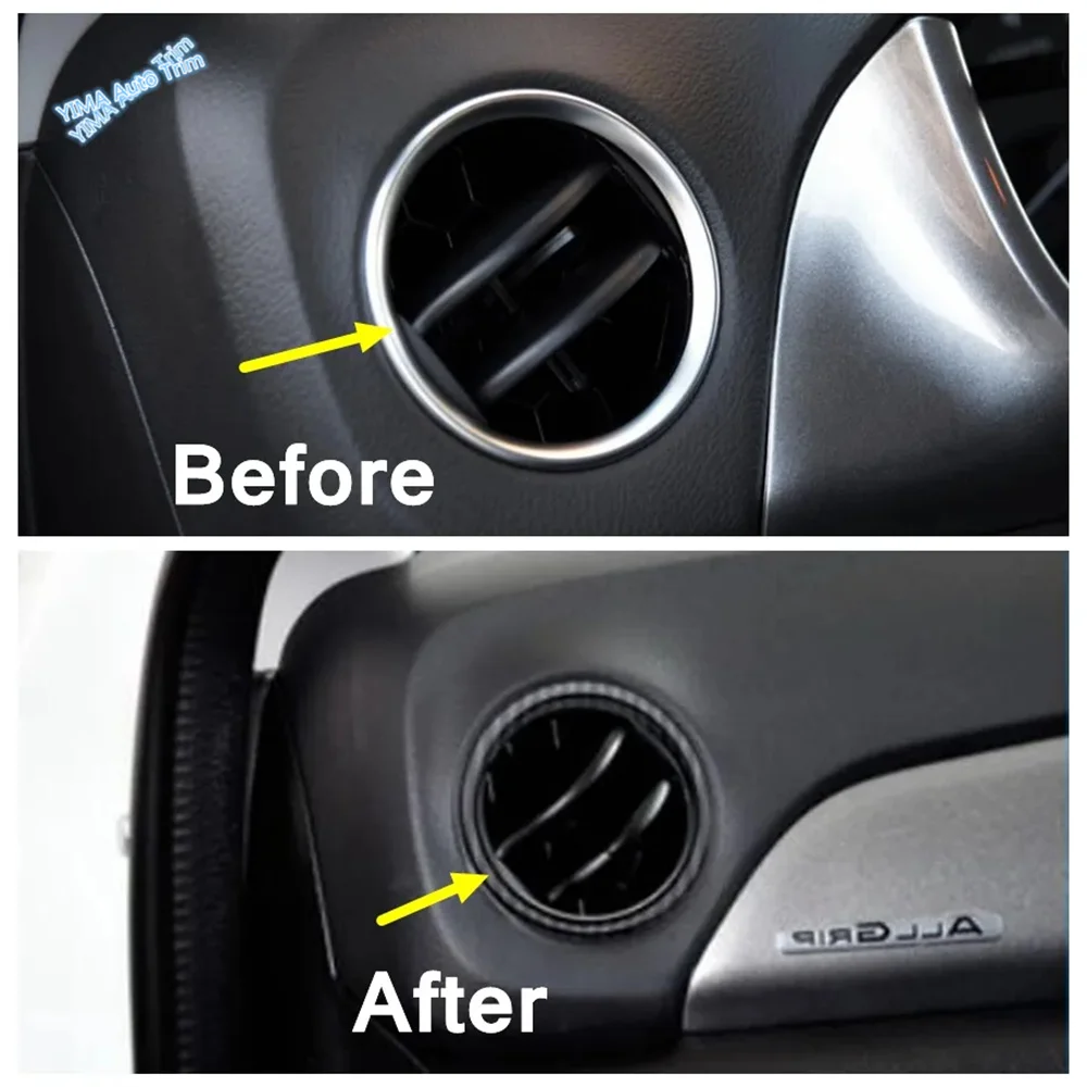 

Car Red / Black Dashboard Side Air Conditioning AC Outlet Vent Ring Cover Trim For Suzuki Vitara Escudo 2015 - 2022 Accessories