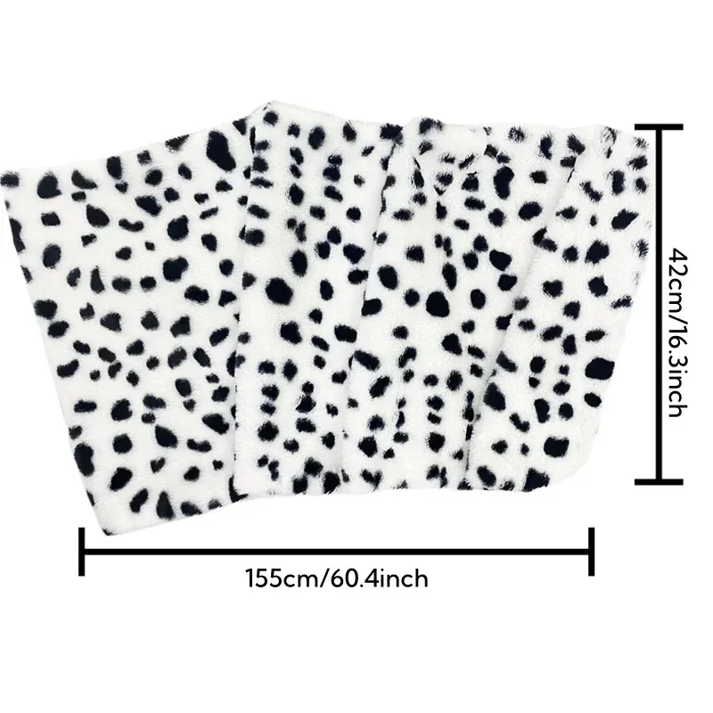 المرأة كرويلا ديفيل 6 قطع قصيرة الدلماسية طباعة شال قفازات حمراء اللؤلؤ قلادة زي الهالوين