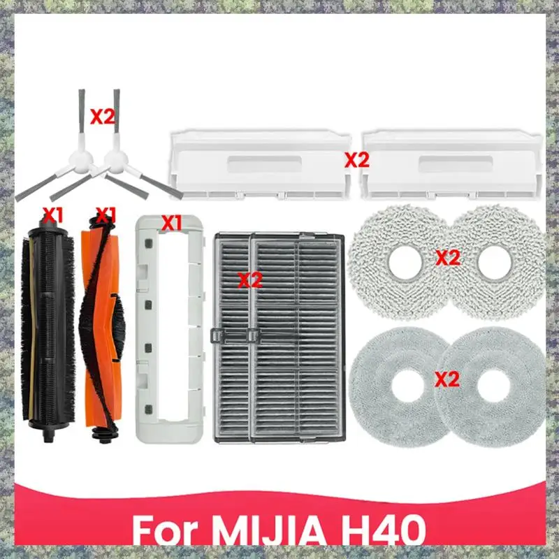 

WON 15 шт. набор деталей для пылесоса для Xiaomi Mijia H40 подметальный робот-пылесос аксессуары запасные части