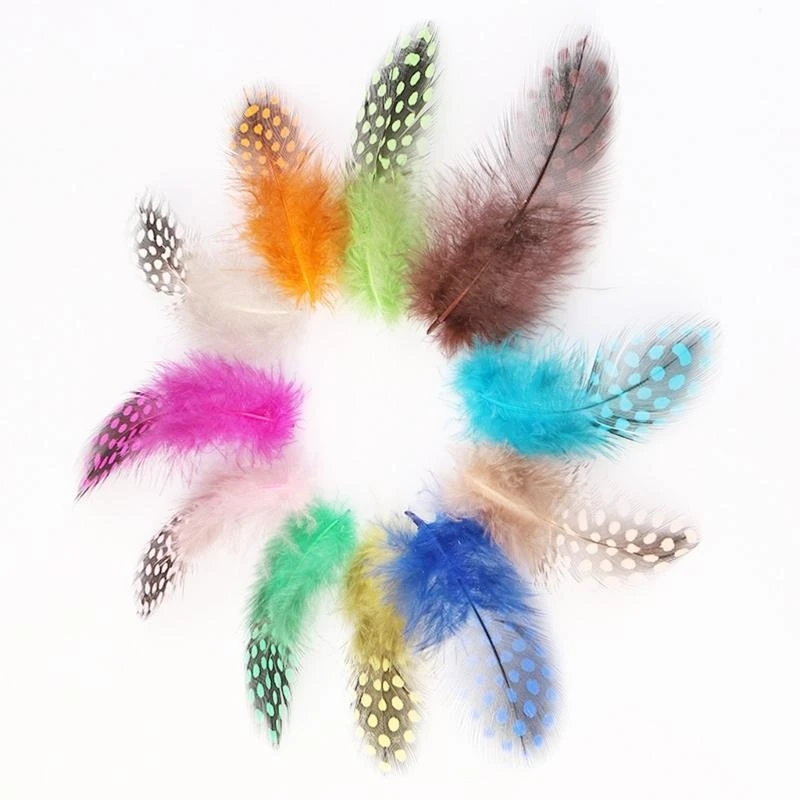 39BB Pack Of 100 Colorful Dotted Natural For Crafts And Wedding Decorations