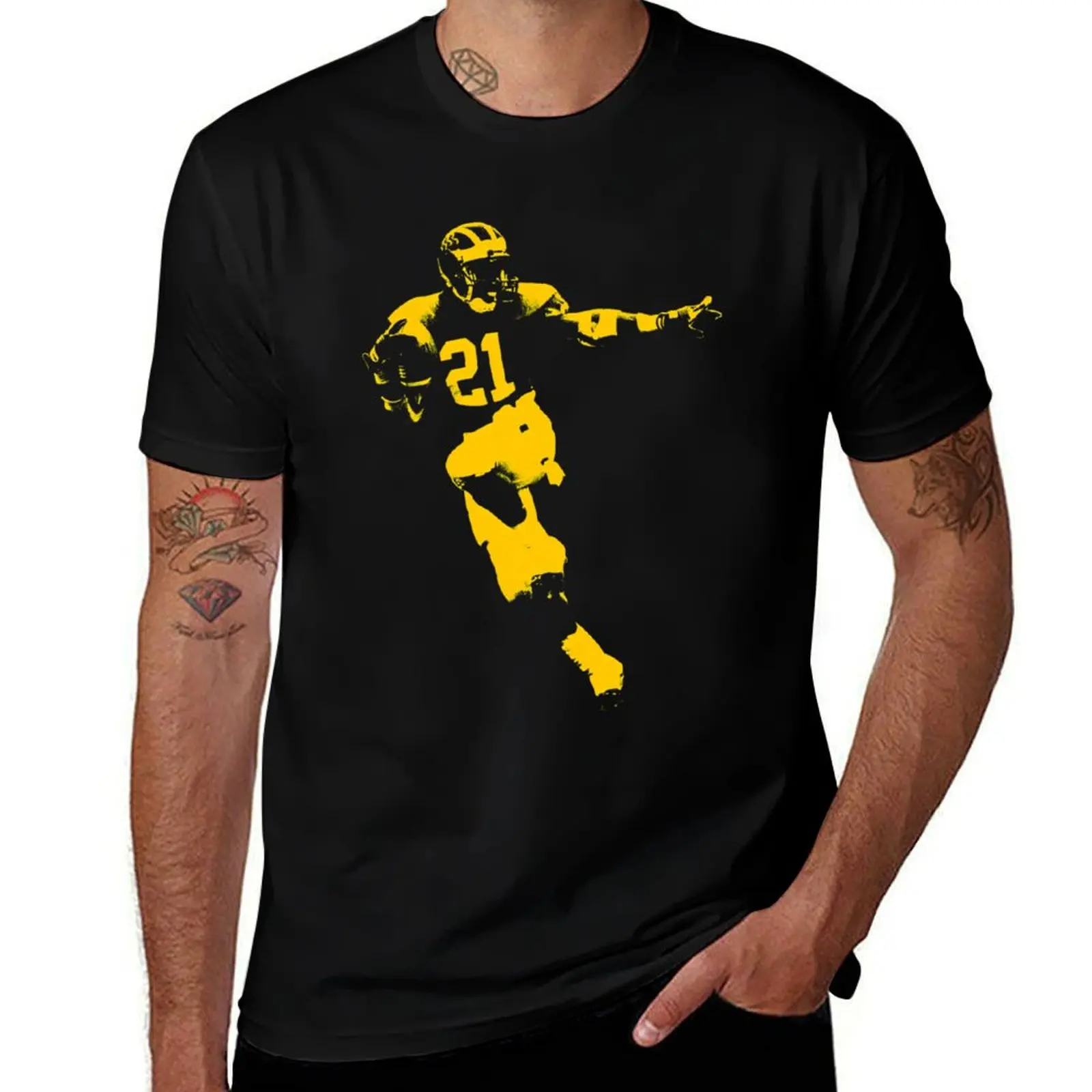 Desmond Heisman Howard - Maize Stencil T-Shirt customs custom t-shirts quick-drying Funny t-shirts mens t shirts top quality