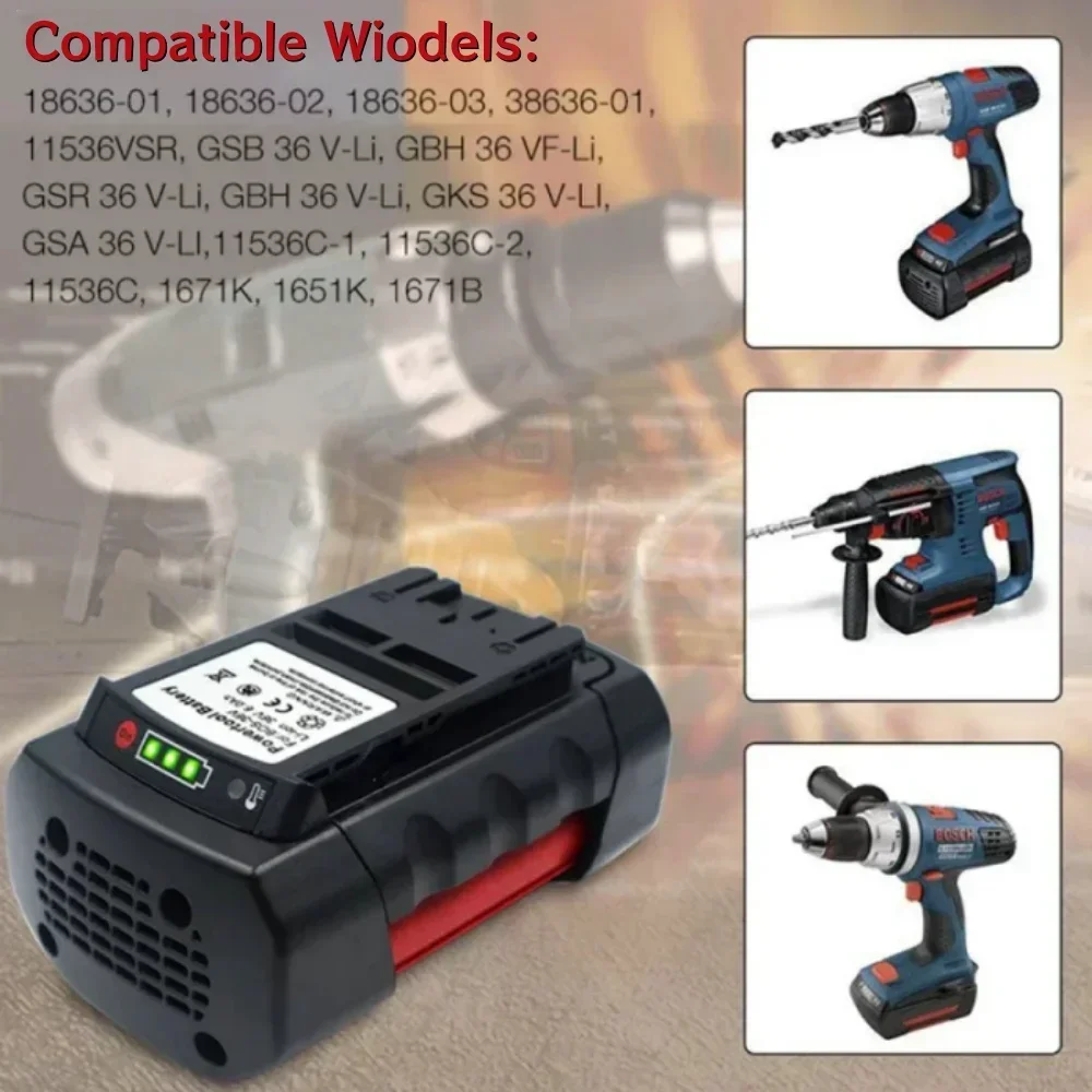 لبوش 36 فولت 8.0AH ليثيوم أيون بطارية قابلة للشحن BAT810 BAT840 D-70771 BAT836 BAT818 2607336003 استبدال أدوات البطارية #2