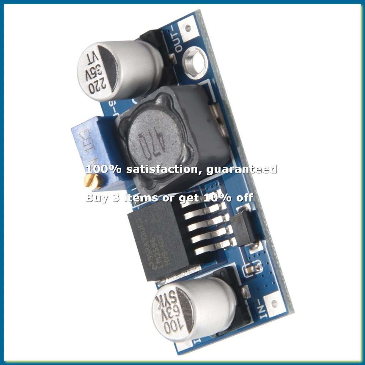 4pack X((48V adjustable step-down regulator module, DC-DC, LM2596HV input, 4.5-60v power module)