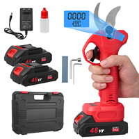 Electric Pruning Shear with LCD Display, Adjustable Cutting, 2x2000mAh Batteries,Cordless Electric Pruning Shears for Gardens