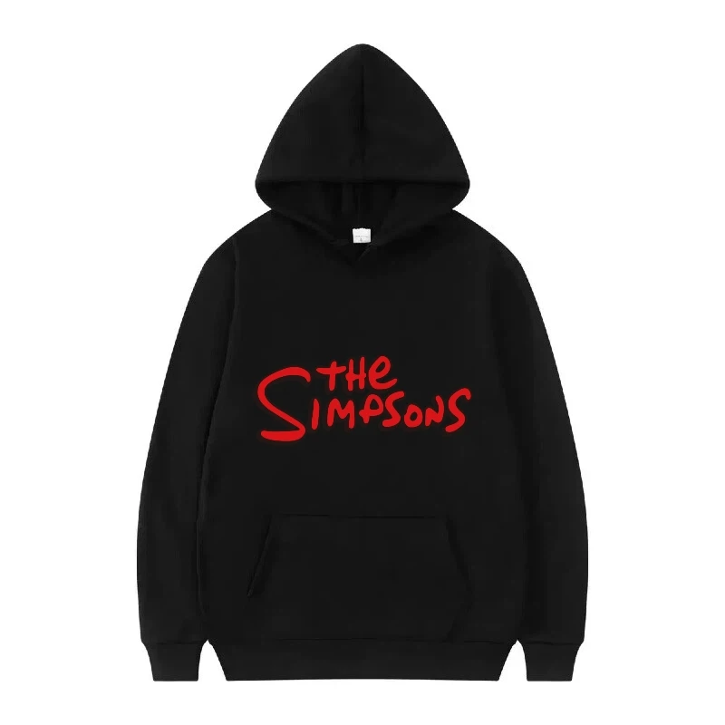 ディズニーザシンプソンズパターン女性白春ファッション漫画ルーズトップス服プルオーバーレディース安いパーカー男性スウェットシャツ