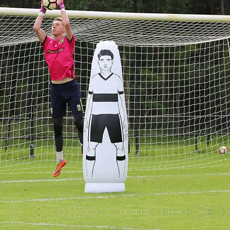 1.75m PVC製インフレータブルサッカートレーニングマネキン/フットボールスポーツキーパーダミー（トレーニング機器用）