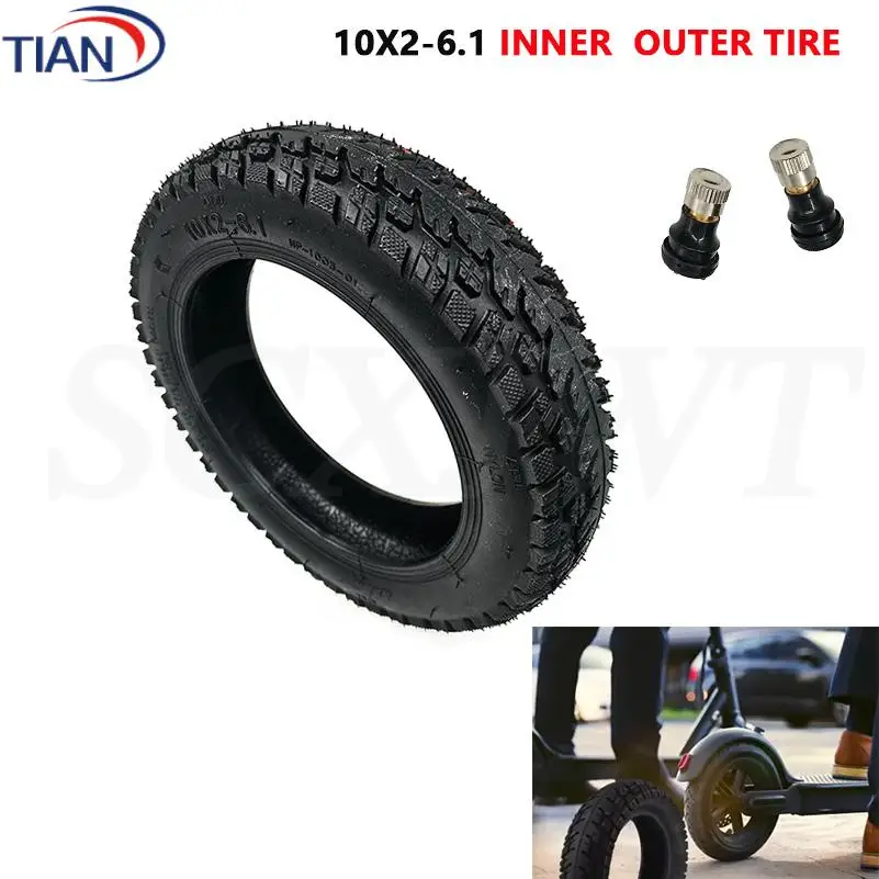 

Внедорожная вакуумная шина 10x2-6.1 с внутренней камерой для электросамокатов Xiaomi M365, 1S, Pro2, противоскользящая покрышка для колес