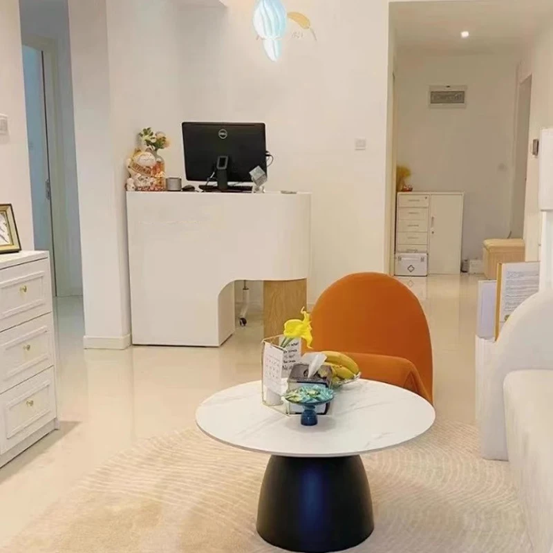 Mobile Reception Desk Standing Simple Beauty Front Reception Desks Console Conference Mostrador Recepcion Furniture Counter