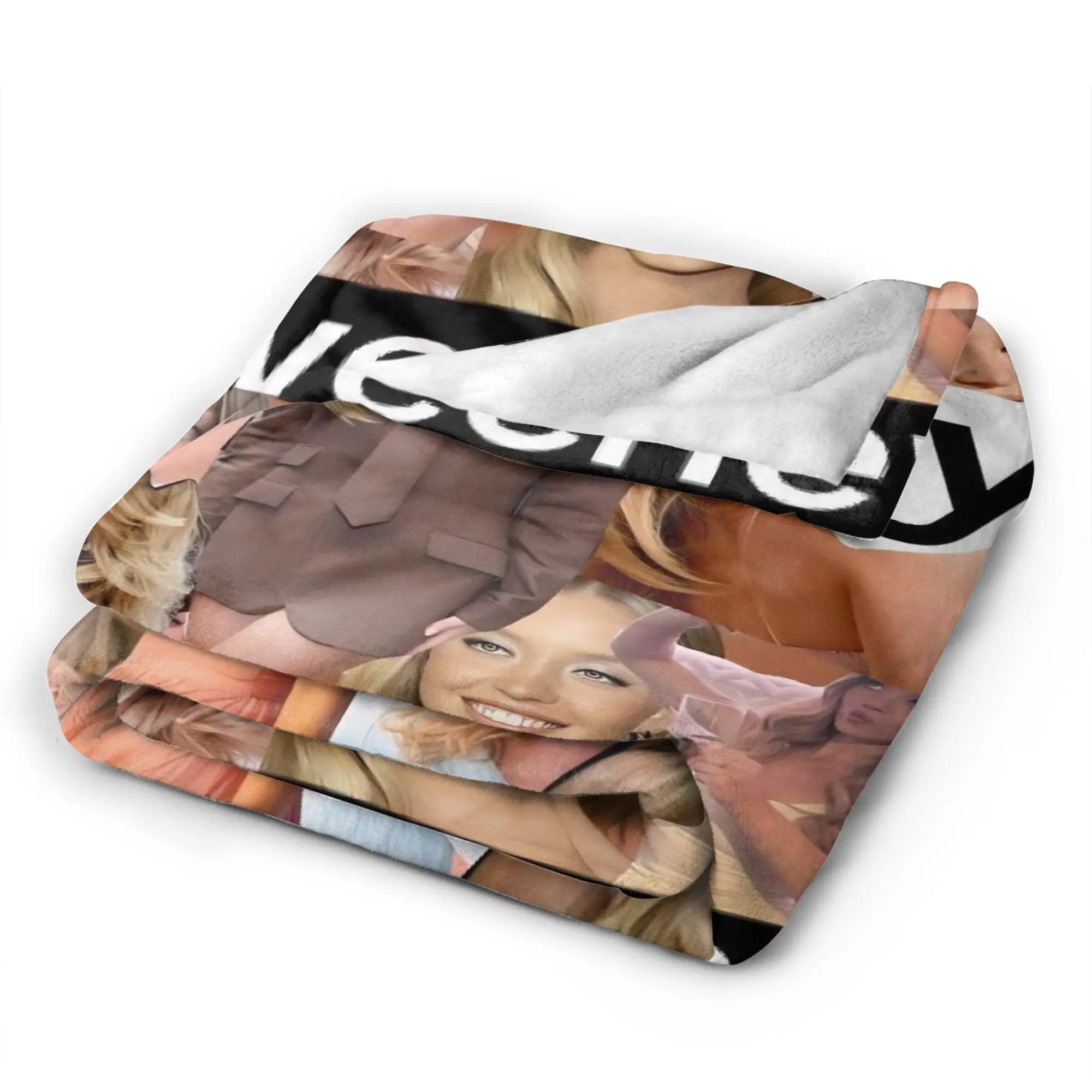 السفر سيدني سويني الممثلة الأمريكية صورة نمط رمي بطانية الفانيلا المفرش لكرسي أريكة سرير رقيق أريكة غطاء سرير