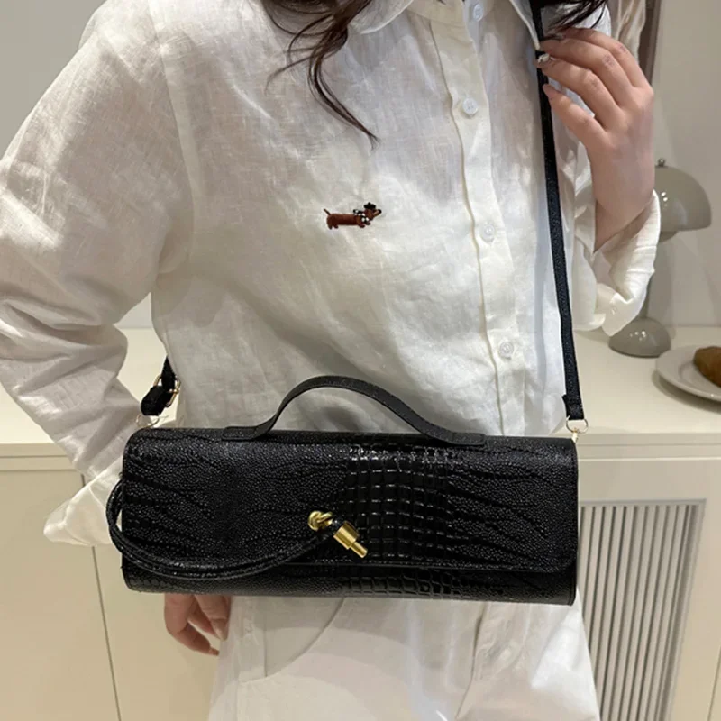 2026 Alligator-Muster Geprägte Umhängetasche - Verstellbarer Riemen & Metallschnalle, Leicht & Langlebig für den Täglichen Gebrauch von Frauen – Detail 6