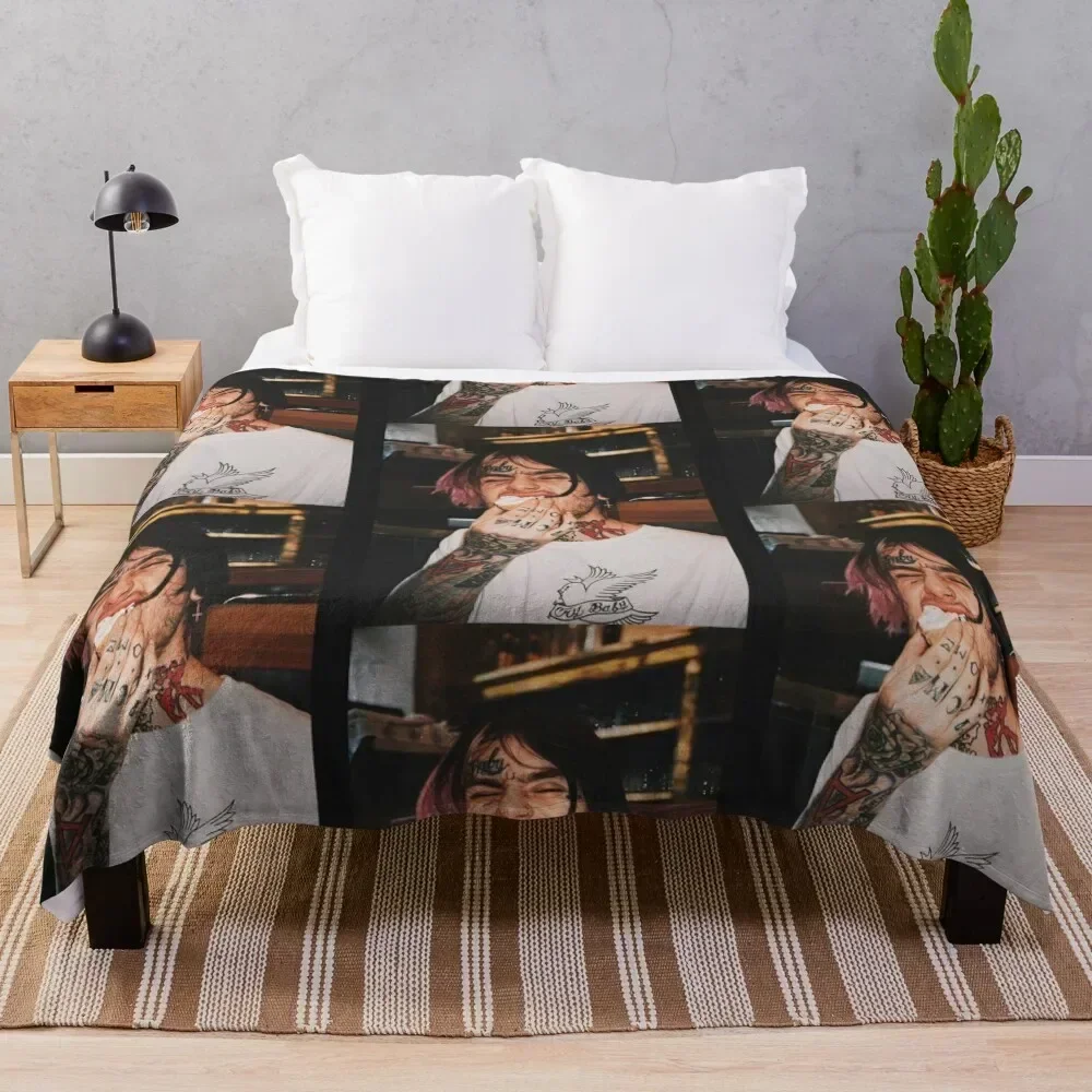 Lil Peep Throw Blanket Warm Plush Fuzzy Blanket for Living Room