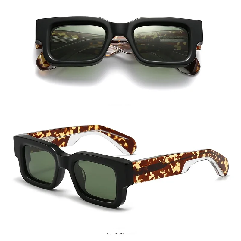 

Утолщенные ацетатные солнцезащитные очки премиум-класса 2025 года для женщин и мужчин — роскошные модные солнцезащитные козырьки с высококачественными классическими очками