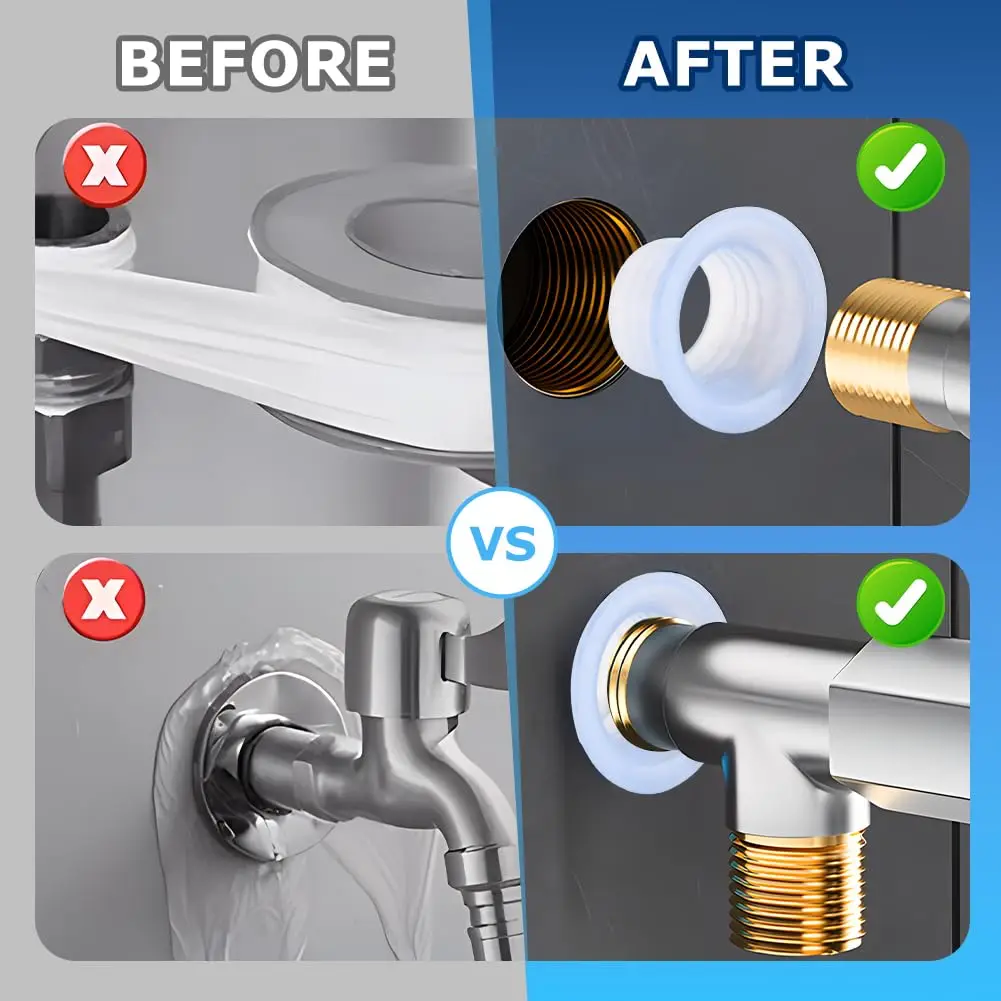 10-100 قطعة طوقا ختم الصنبور مقاوم للماء المتينات العزل مادة مانعة للتسرب منع نازف مكافحة الشيخوخة الختم