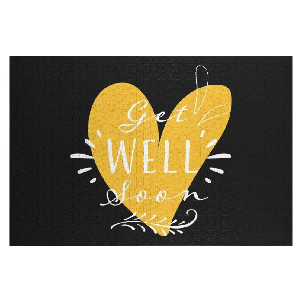 

Get Well Soon Jigsaw Puzzle Wooden Name Children Wood Adults Puzzle