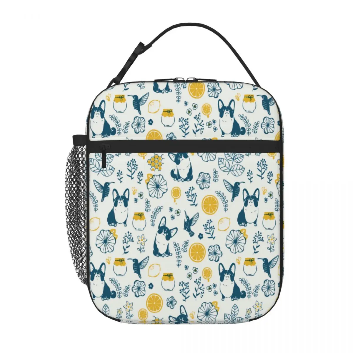 Hot Sale Corgi Pattern 03 Oversized Kids Lunch Bag Lawn Dining Lightweight Lunch Bag
