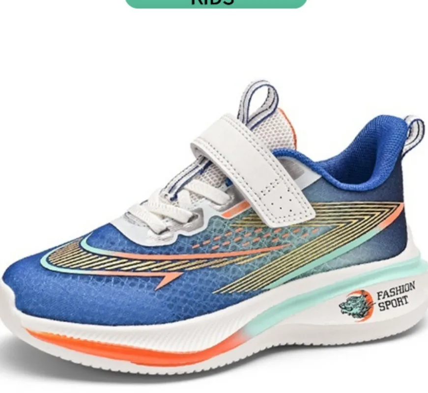 Children's and Girls' Shoes 2024 Spring/Summer Ultra Light Running Shoes Breathable Mesh Top Big Kids Soft Sole Boys' Sports