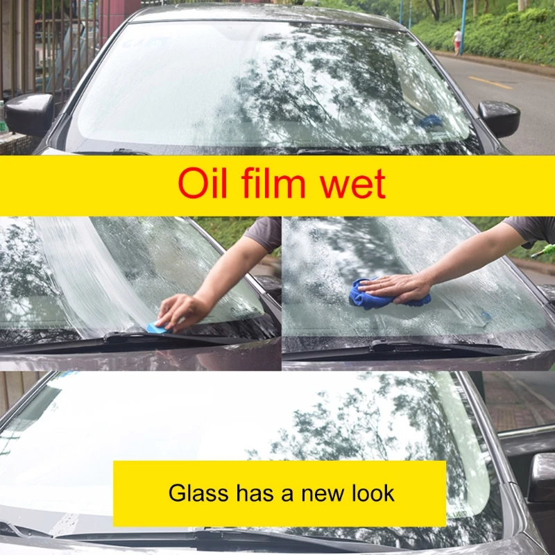 Windshield Oil Film Remover Auto Glass Coat Care Degreaser  Rain Agent