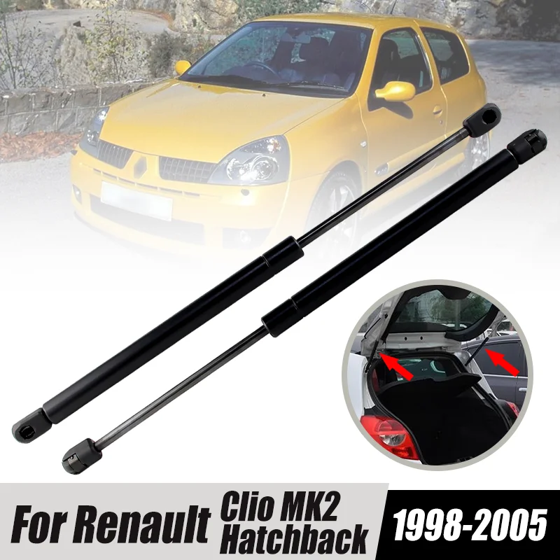 2 SZTUK do Renault Clio MK2 Hatchback 1998-2005 OEM # : 7700842256   Podpory gazowe tylnej klapy bagażnika UK