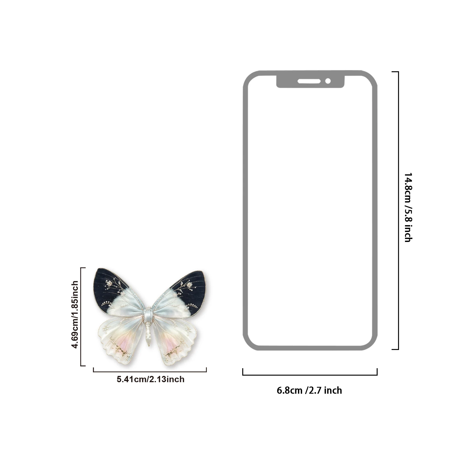 Etori Life 20Pcs Black and White Lace Butterfly Sticker Pack, Light Luxury Butterfly Pattern Gift Box Packaging Card Holder, Handmade DIY Decoration Materials Suitable for Laptops, Phone Backs, Handbags, Photo Albums, Skateboards, Postcards and Envelopes, Handmade Gift Paper Bags, Scrapbook Supplies, Room Decoration, Butterfly Enthusiasts, Artistic Aesthetics, Cycling Decals, Gifts for Friends