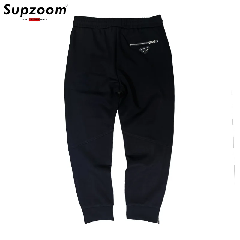 Supzoom 2024 New Arrival Top Fashion Sweatpants Popular Logo Zipper Leisure Loose Cotton Elastic Waist Autumn And Winter Pants