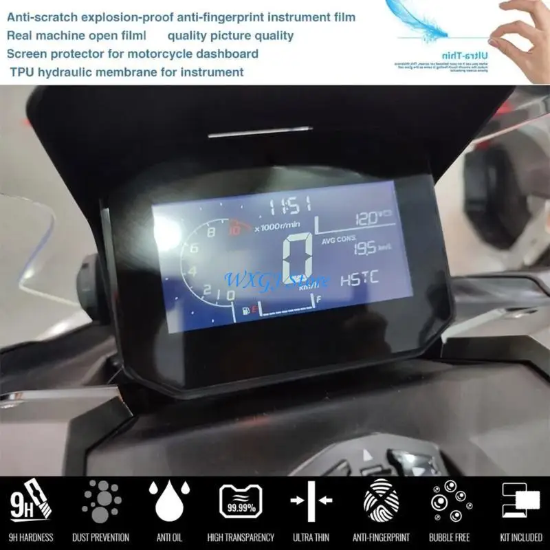

37JE Motorbike Accessory for ADV350 Dashboard Screen Protector Instrument Scratch Film Cluster Display Film