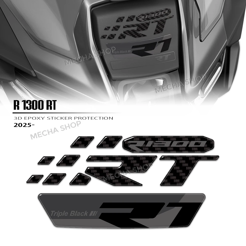 

Передние декоративные наклейки для R1300RT R 1300 RT 2025 2026, защитный комплект 3D-наклеек из смолы