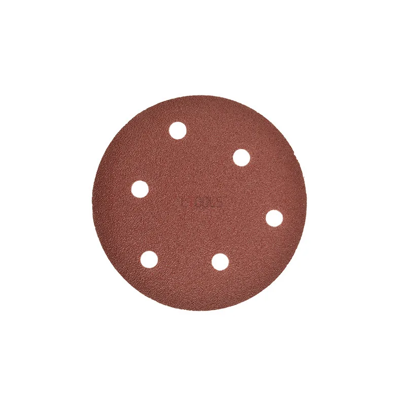 Universal 10PCS 6 Hole Wall Sander Sandpaper Metal Grinding Disc Abrasive Polishing Flat 80-800Grit 5inch Home Abrasive Tools