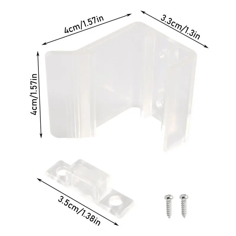 Trava de porta com espelho deslizante, trava de porta com parafuso, hardware interno de segurança, absorção de choque, prático