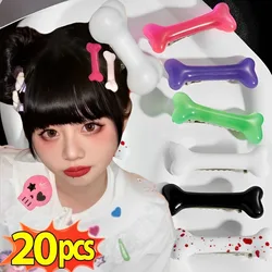 1/20pcs Y2K Bone Hairpins Fashion Lovely Women Gril Headwear Barrettes Vivid Dog Bone Hair Clips Side Hair Pin Hair Accessories