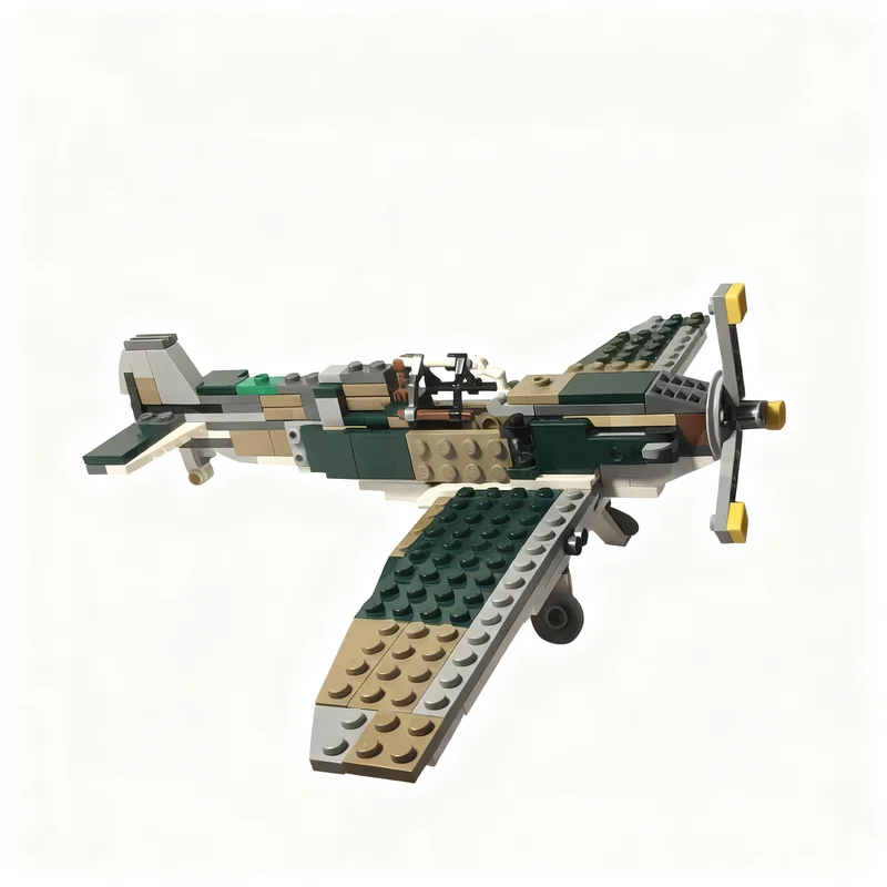 185個入り-moc-スピットファイア-クリエイター-エキスパート-モデル組み立てブロック-クリスマスギフト-建築おもちゃ-ブロック-3dアート-クラフト-クリエイティブ