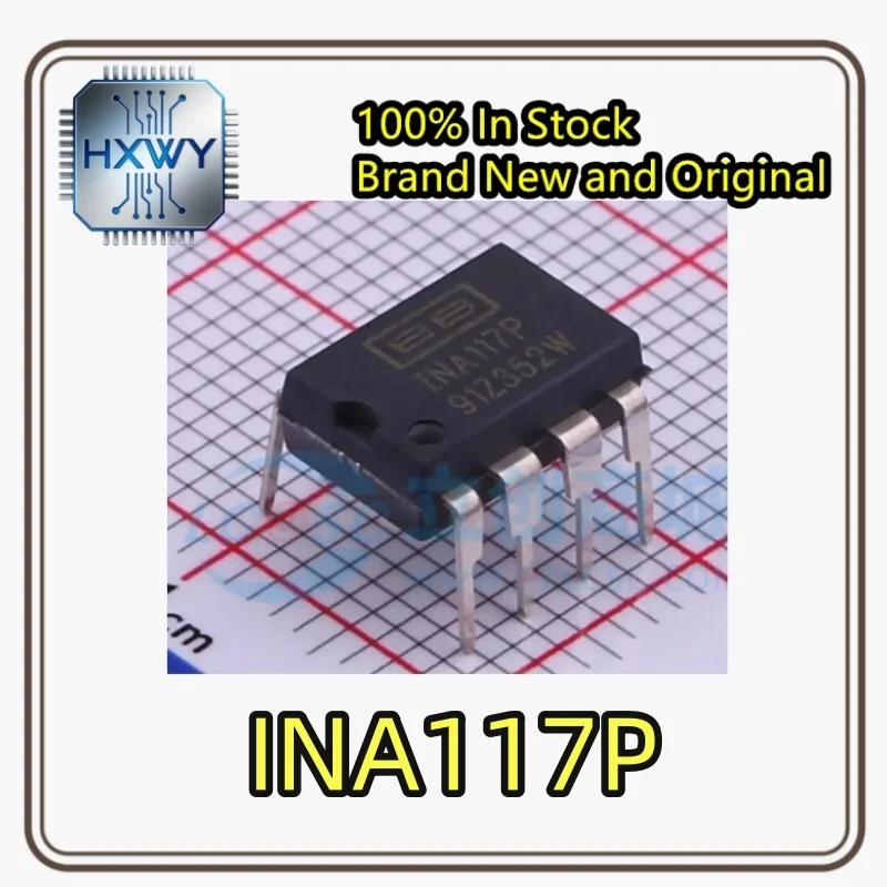 (5/20 pieces) INA117P INA117 Operational Amplifier Chip, DIP8 Package, Brand New Original Stock, Electronic Device IC