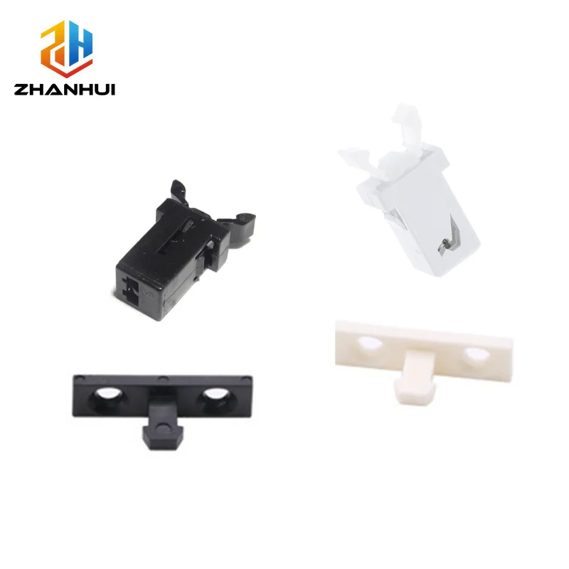 

10Pcs Small Self-Locking Door Lock Switch with Hook - Plastic Latch for Garbage Can & Storage Box Repair